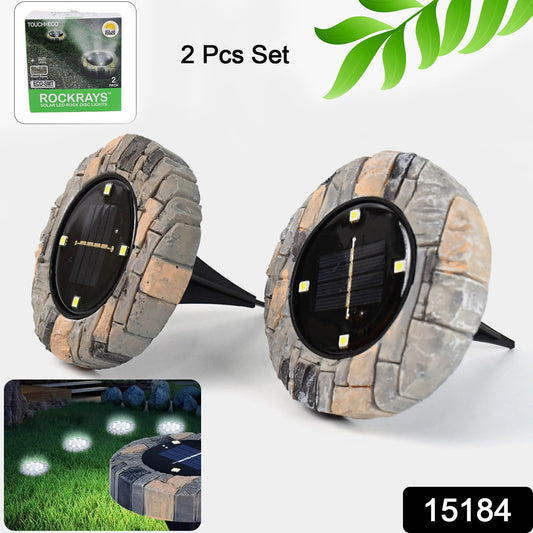  SolarGlow Slate – Heavy Duty Outdoor Disk Lights