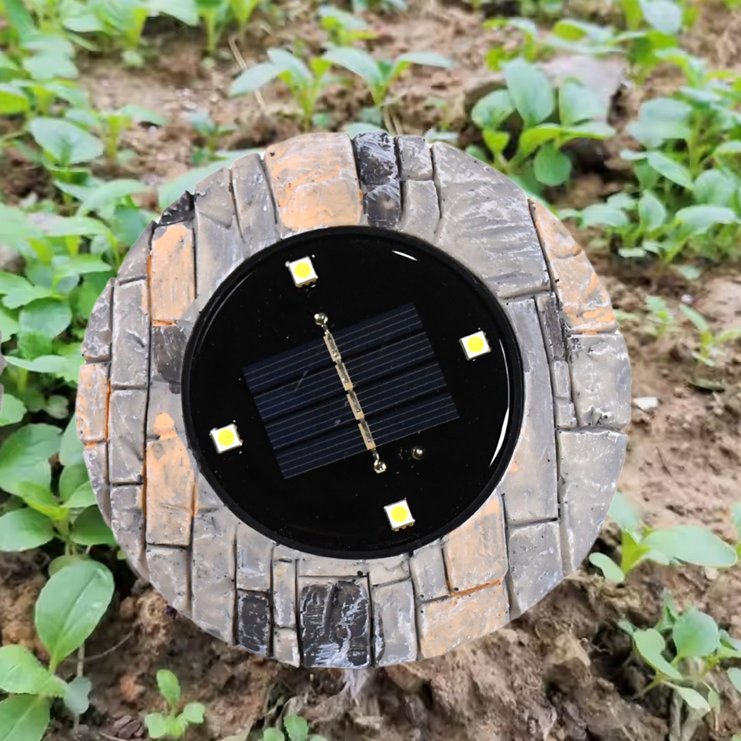 SolarGlow Slate – Heavy Duty Outdoor Disk Lights