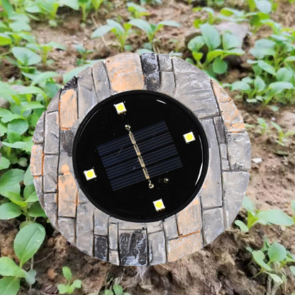  SolarGlow Slate – Heavy Duty Outdoor Disk Lights