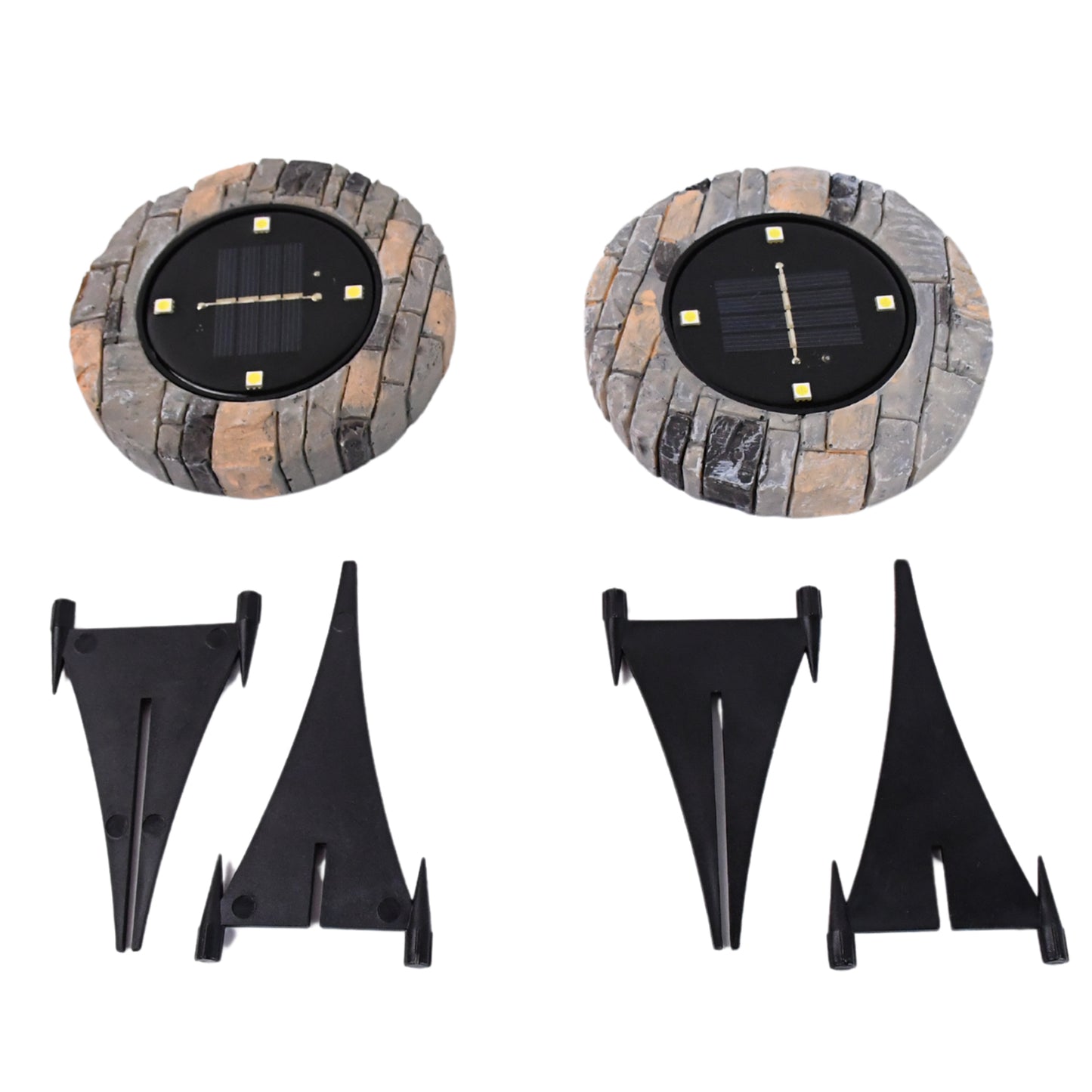  SolarGlow Slate – Heavy Duty Outdoor Disk Lights